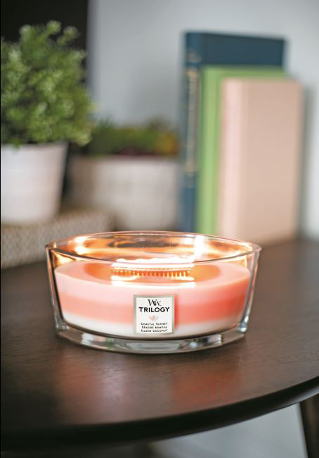 WoodWick トリロジーハースウィックＬ アロマ キャンドル ギフト 